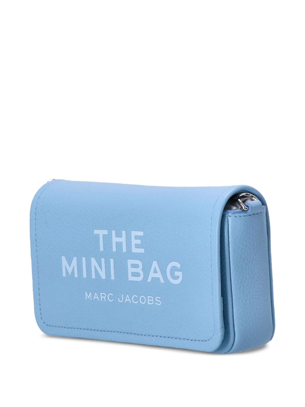 Marc Jacobs The Leather Mini Foldover Shoulder Bag Clear Blue