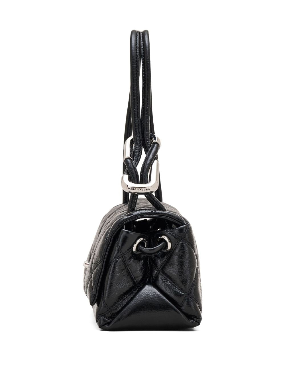 Marc Jacobs The Mini Quilted Dual Chain Leather Shoulder Bag Black