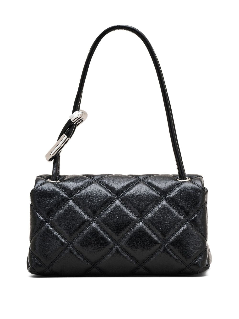 Marc Jacobs The Mini Quilted Dual Chain Leather Shoulder Bag Black
