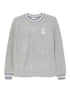 Brunello Cucinelli Embroidered Cotton Logo Sweatshirt Grey