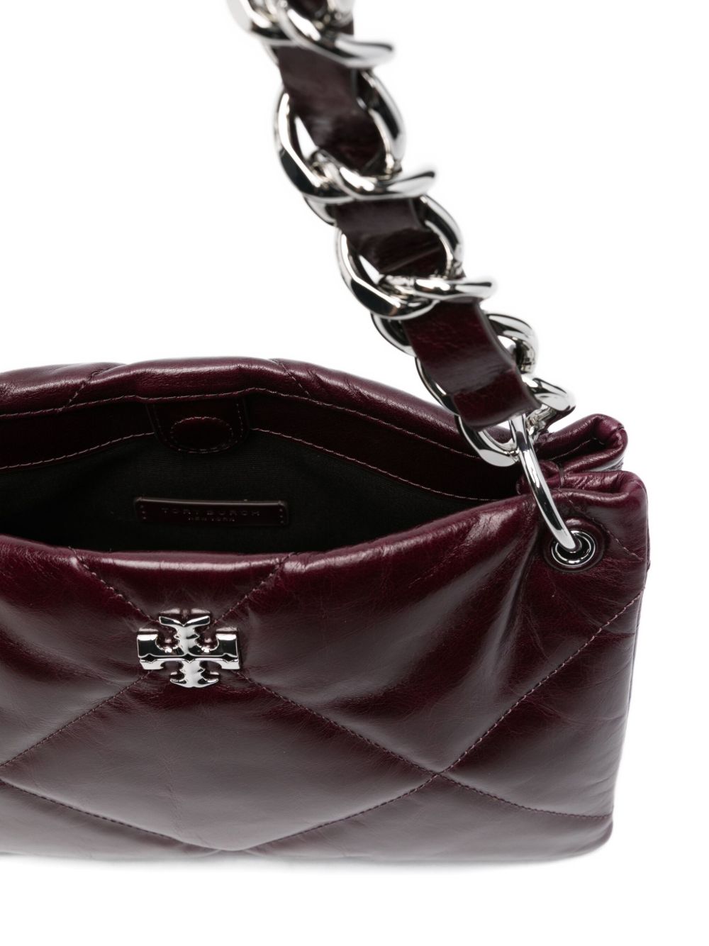 Tory Burch Quilted Chain-Strap Leather Shoulder Bag Bordeaux