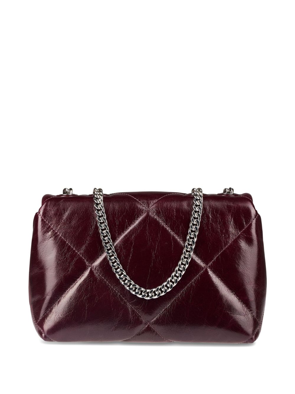Tory Burch Quilted Leather Chain Shoulder Bag Bordeaux