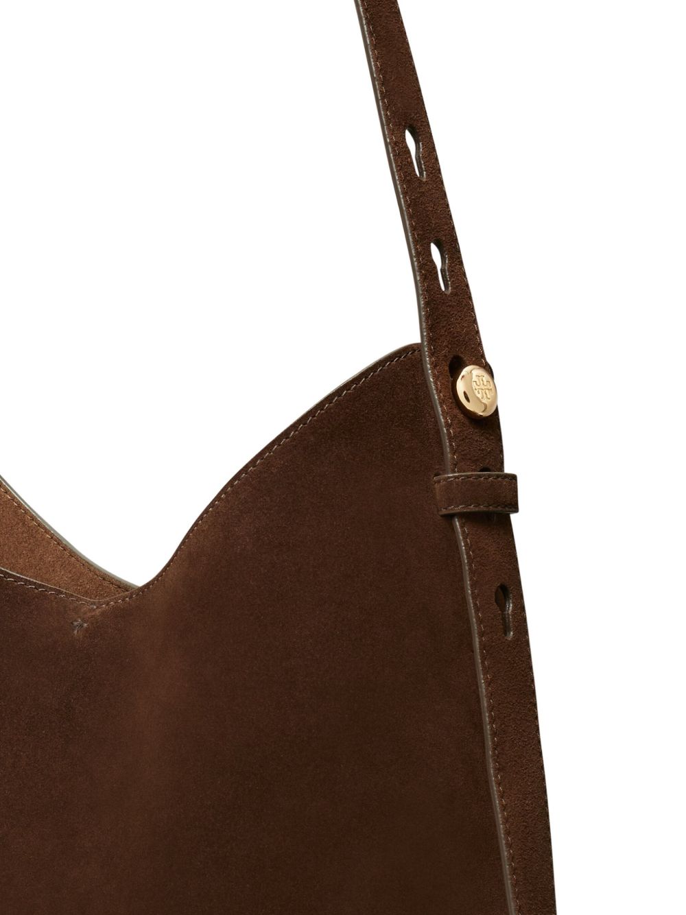 Tory Burch Romy Suede Hobo Bag Brown