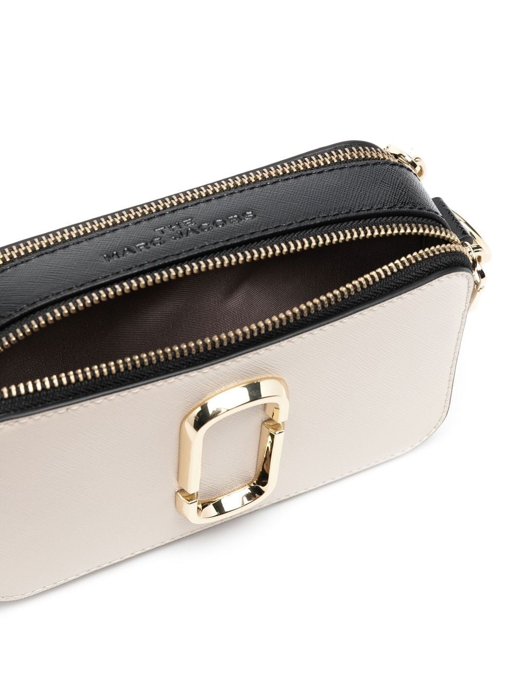 Marc Jacobs The Snapshot Leather Shoulder Bag White