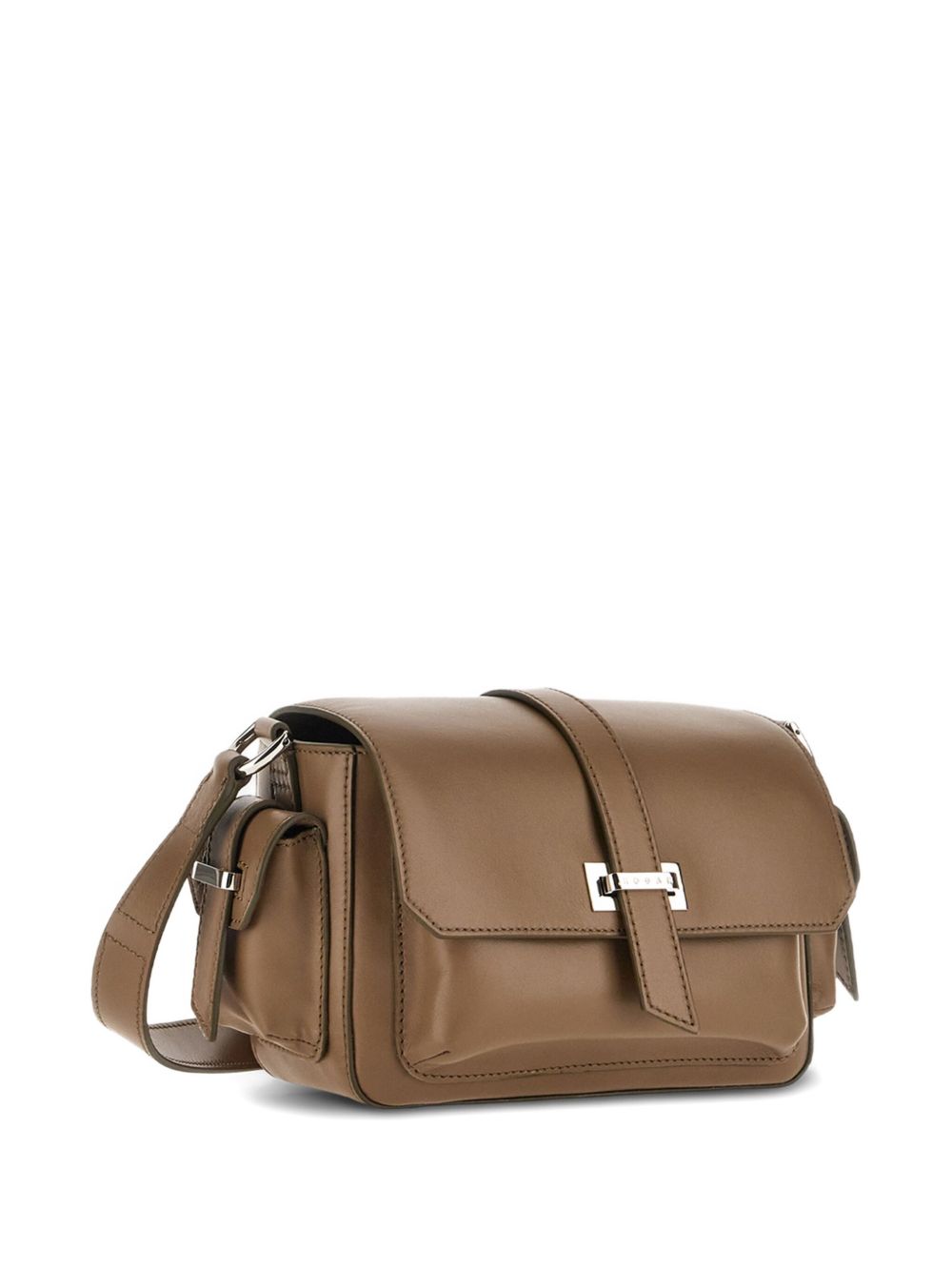 Hogan Pre Pre Flap Small Calfskin Shoulder Bag Light Brown