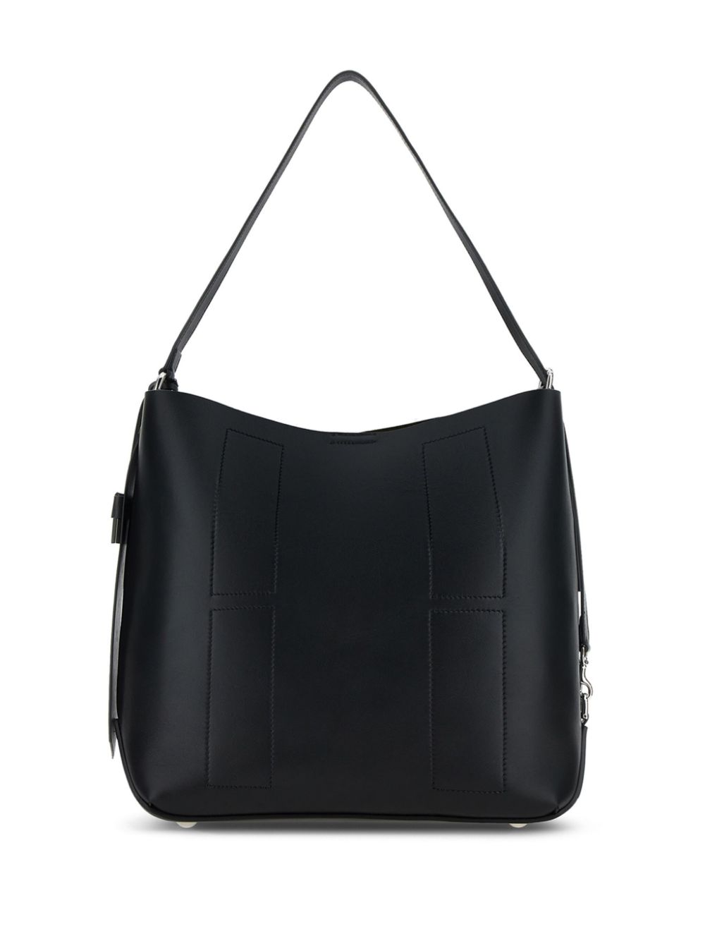 Hogan Pre Pre Hocket Medium Leather Hobo Bag Black