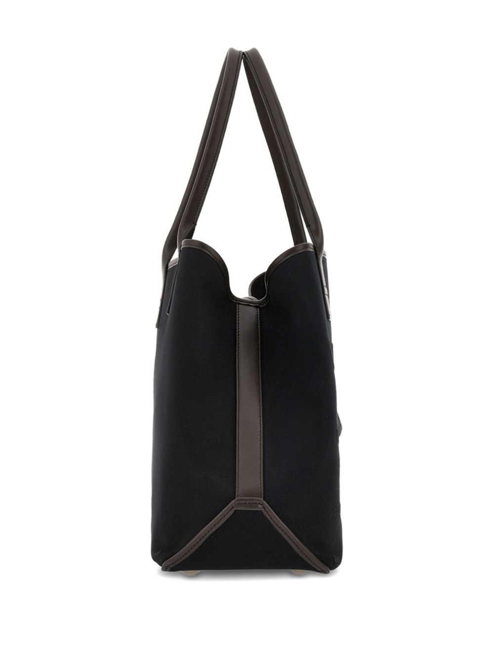 Hogan Pre Pre Script Medium Black Canvas Shopping Bag Black