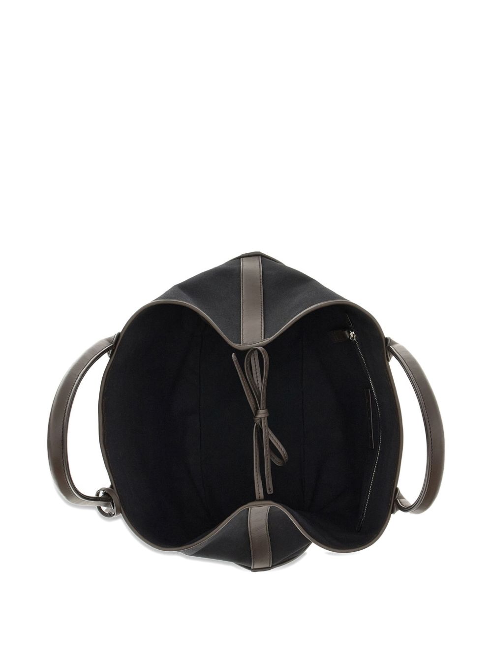 Hogan Pre Pre Script Medium Black Canvas Shopping Bag Black