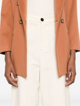 Forte Forte High-Waisted Cropped Trousers in Light Beige Beige