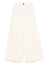 Forte Forte High-Waisted Cropped Trousers in Light Beige Beige