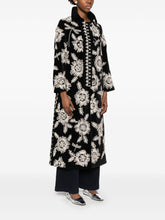 Forte Forte Embroidered Two-Tone Long Coat in Black Black