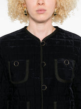 Forte Forte Quilted Matelassé Short Jacket Blue