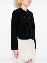 Forte Forte Quilted Matelassé Short Jacket Blue