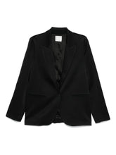 Forte Forte Single-Breasted Satin Jacket Black black