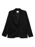 Forte Forte Single-Breasted Satin Jacket Black black