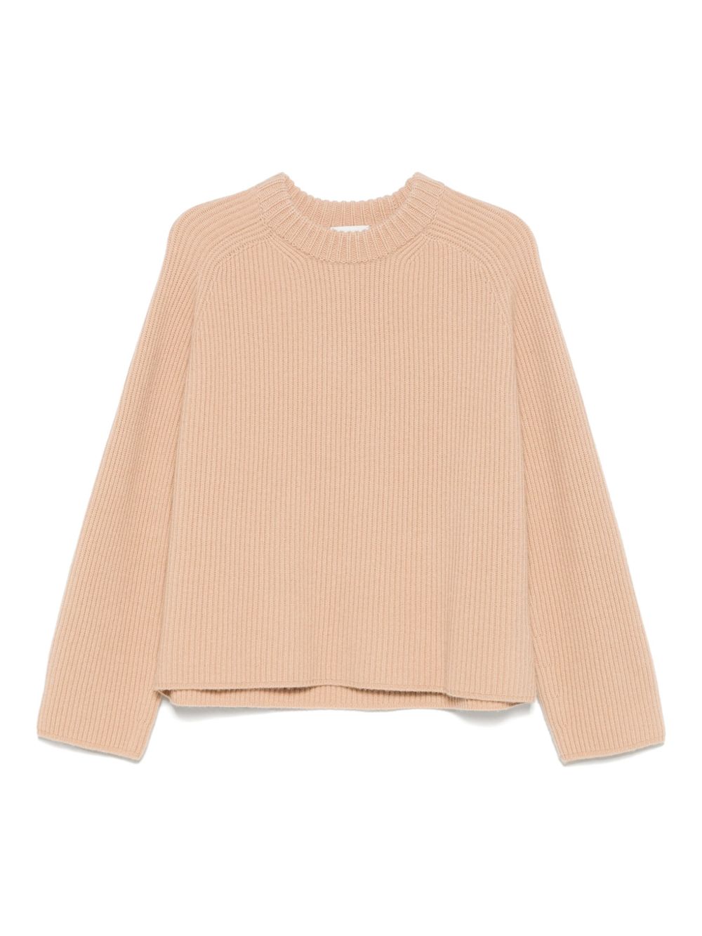 Forte Forte Almond Beige Wool Crewneck Sweater Beige