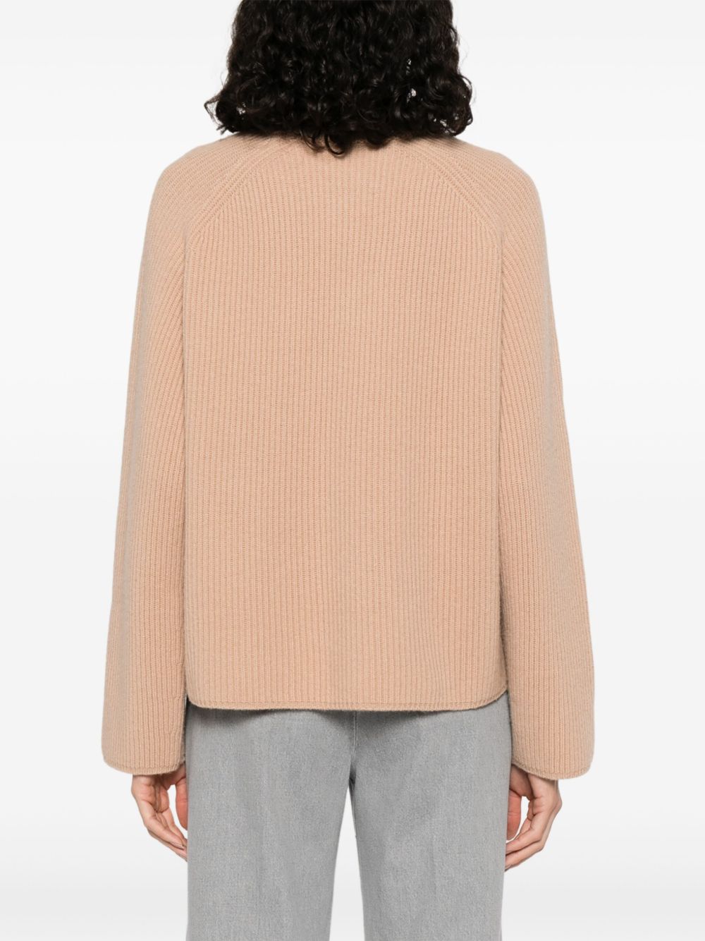 Forte Forte Almond Beige Wool Crewneck Sweater Beige