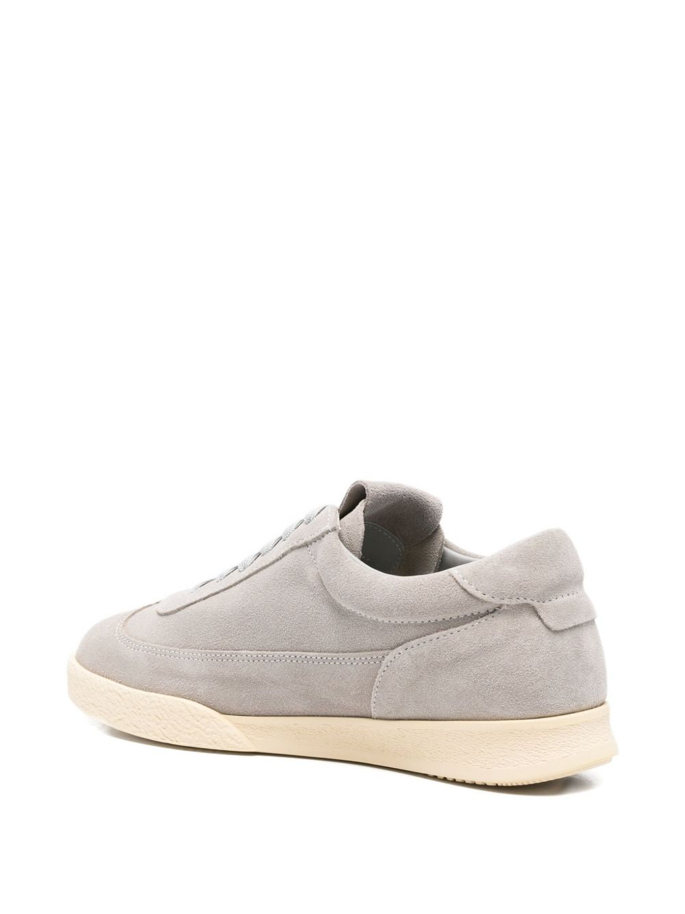 Emporio Armani Capsule Grey Suede Leather Low-Top Sneakers Grey