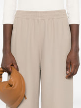 Fabiana Filippi Wide-Leg Silk Blend Trousers Beige