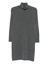 Fabiana Filippi Short Wool and Silk-Blend Dress Grey grey