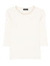 Fabiana Filippi White Silk-Blend Crewneck Sweater White