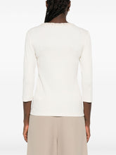 Fabiana Filippi White Silk-Blend Crewneck Sweater White
