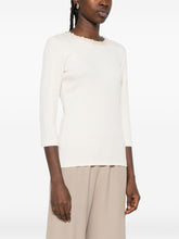 Fabiana Filippi White Silk-Blend Crewneck Sweater White