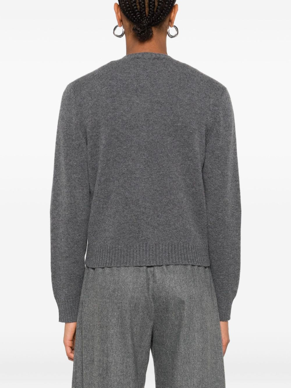 Fabiana Filippi Grey Wool-Blend Silk cardigan  Grey