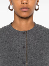 Fabiana Filippi Grey Wool-Blend Silk cardigan Grey