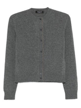 Fabiana Filippi Grey Wool-Blend Silk cardigan Grey