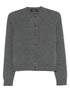 Fabiana Filippi Grey Wool-Blend Silk cardigan Grey