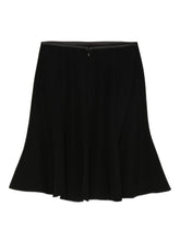 Emporio Armani Flared Black Skirt with Concealed Zip Black