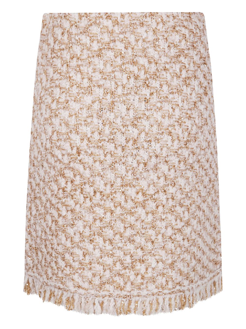 Fabiana Filippi Silk-Blend Midi Skirt Beige Beige