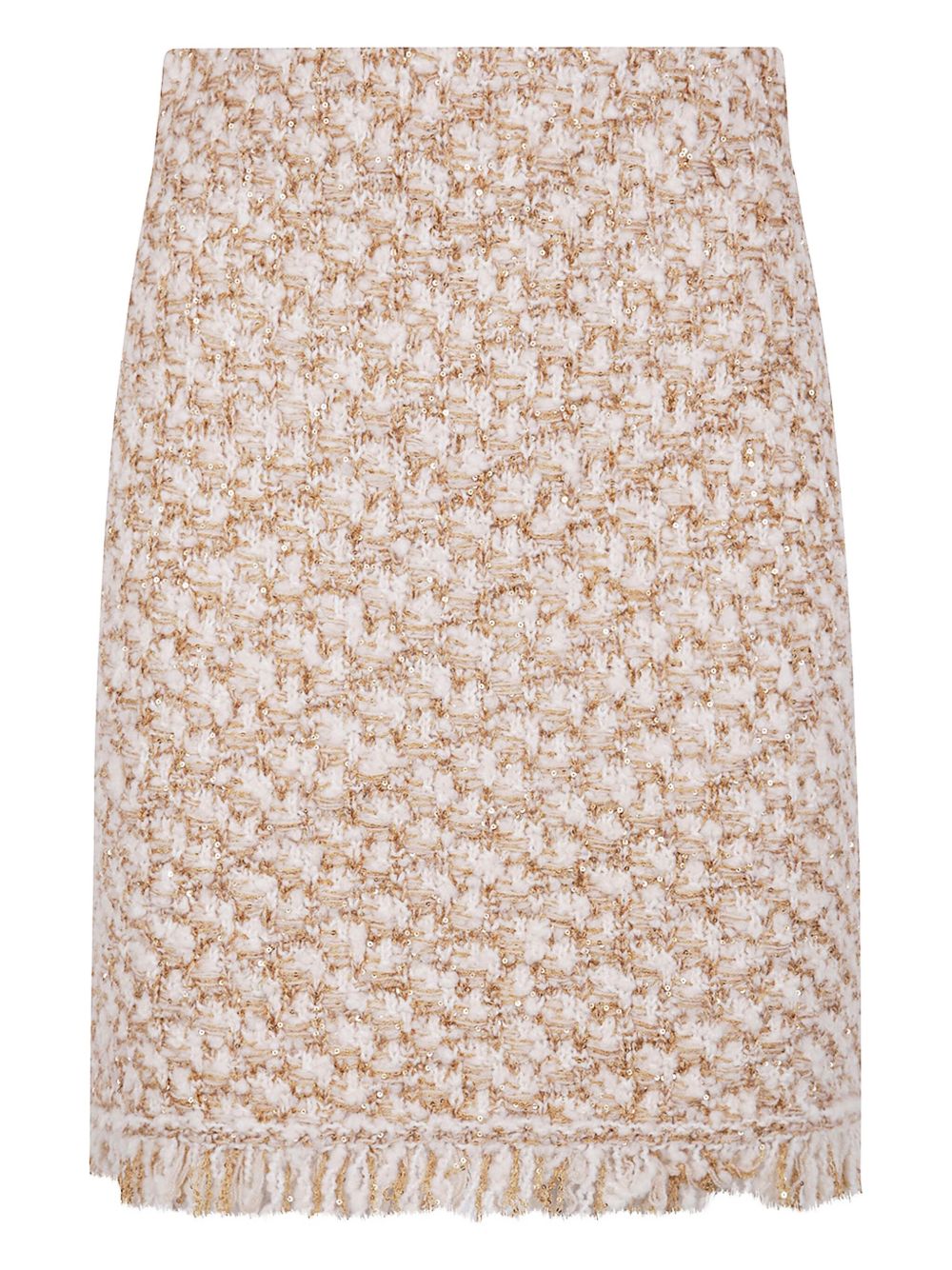 Fabiana Filippi Silk-Blend Midi Skirt Beige Beige