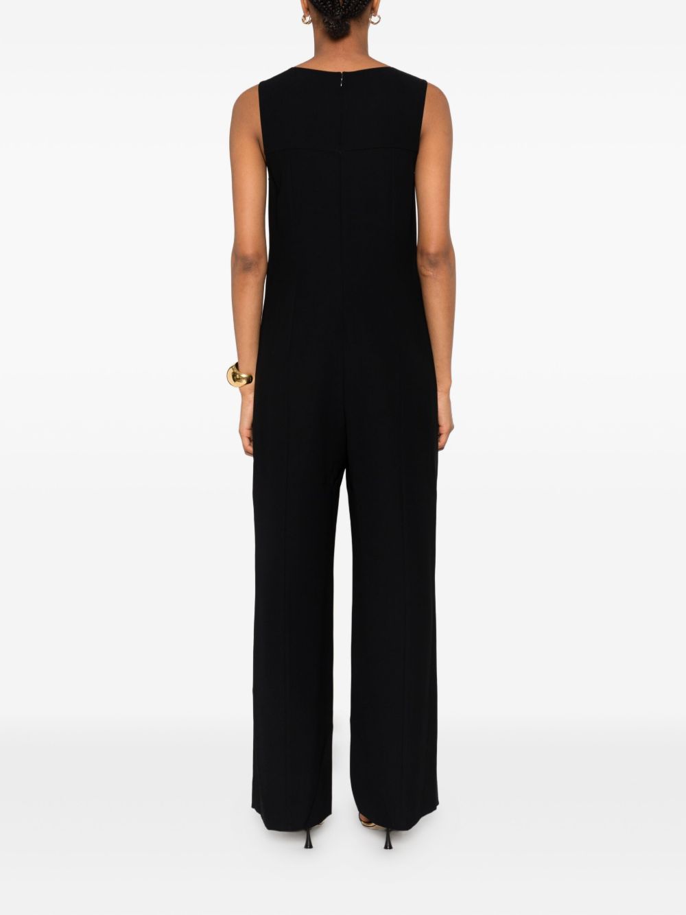 Emporio Armani Sleeveless Long Jumpsuit Black