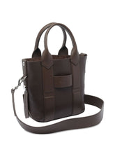 Hogan Pre Pre Script Small Dark Brown Calfskin Leather Shopper Bag Brown