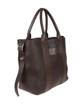 Hogan Pre Leather Panelled Medium Tote Bag Brown