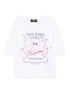 Dsquared2 Printed Cotton Crewneck T-Shirt White White