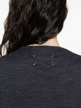 Maison Margiela Wool Crewneck Sweater in Blue Blue