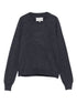 Maison Margiela Wool Crewneck Sweater in Blue Blue