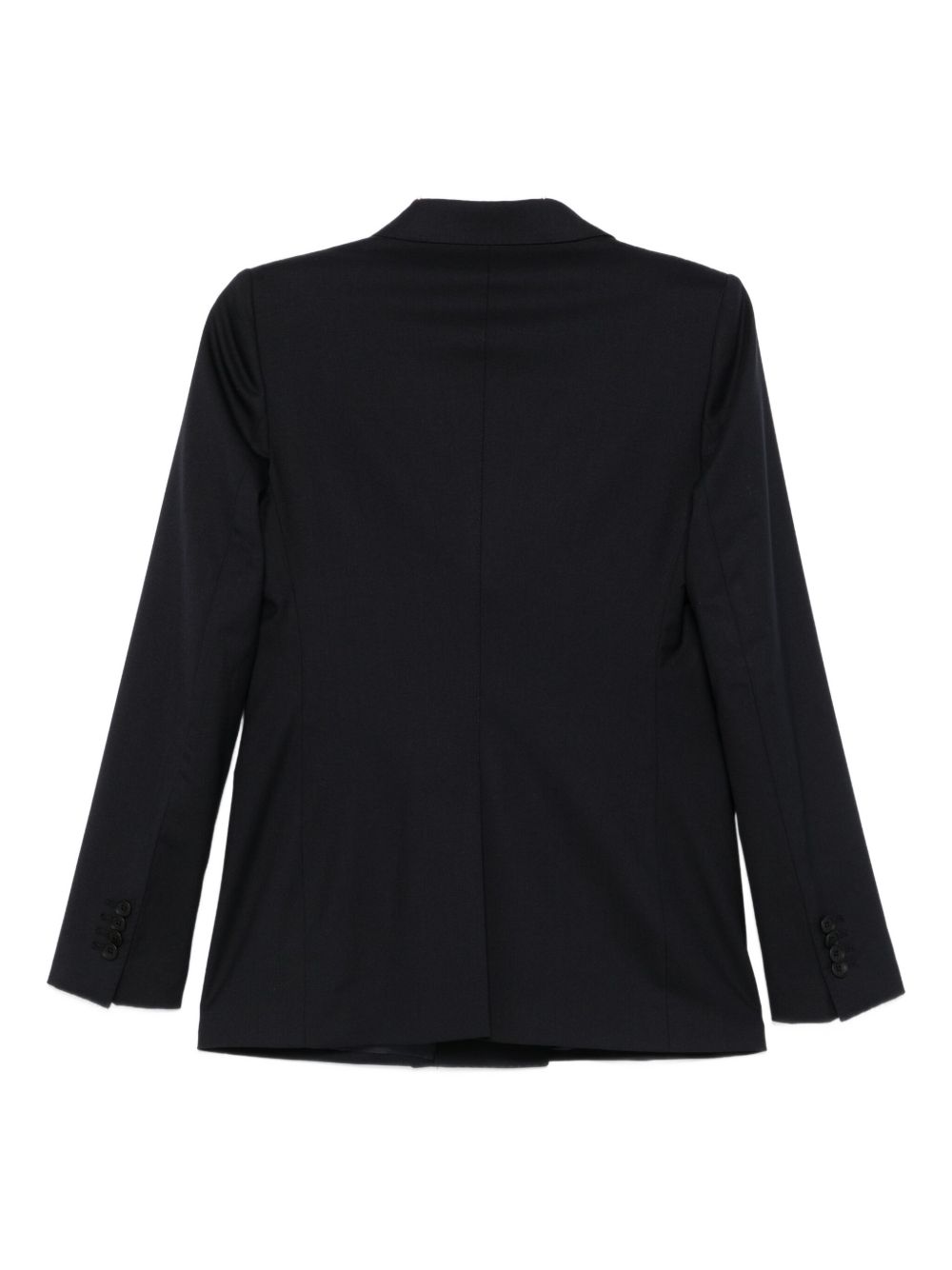 Tagliatore Double-Breasted Wool-Blend Blazer Dress Blue