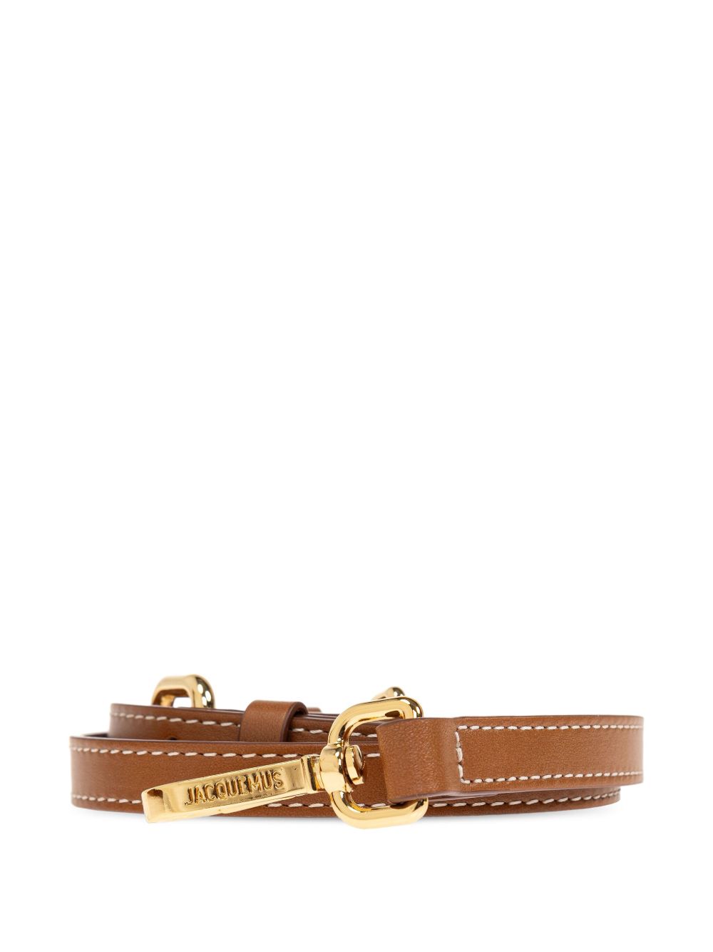 Jacquemus The Big Bambino Top-Handle Calf Leather Bag Leather Brown