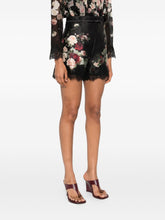 Zimmermann Floral-Lace Bow Shorts Black black