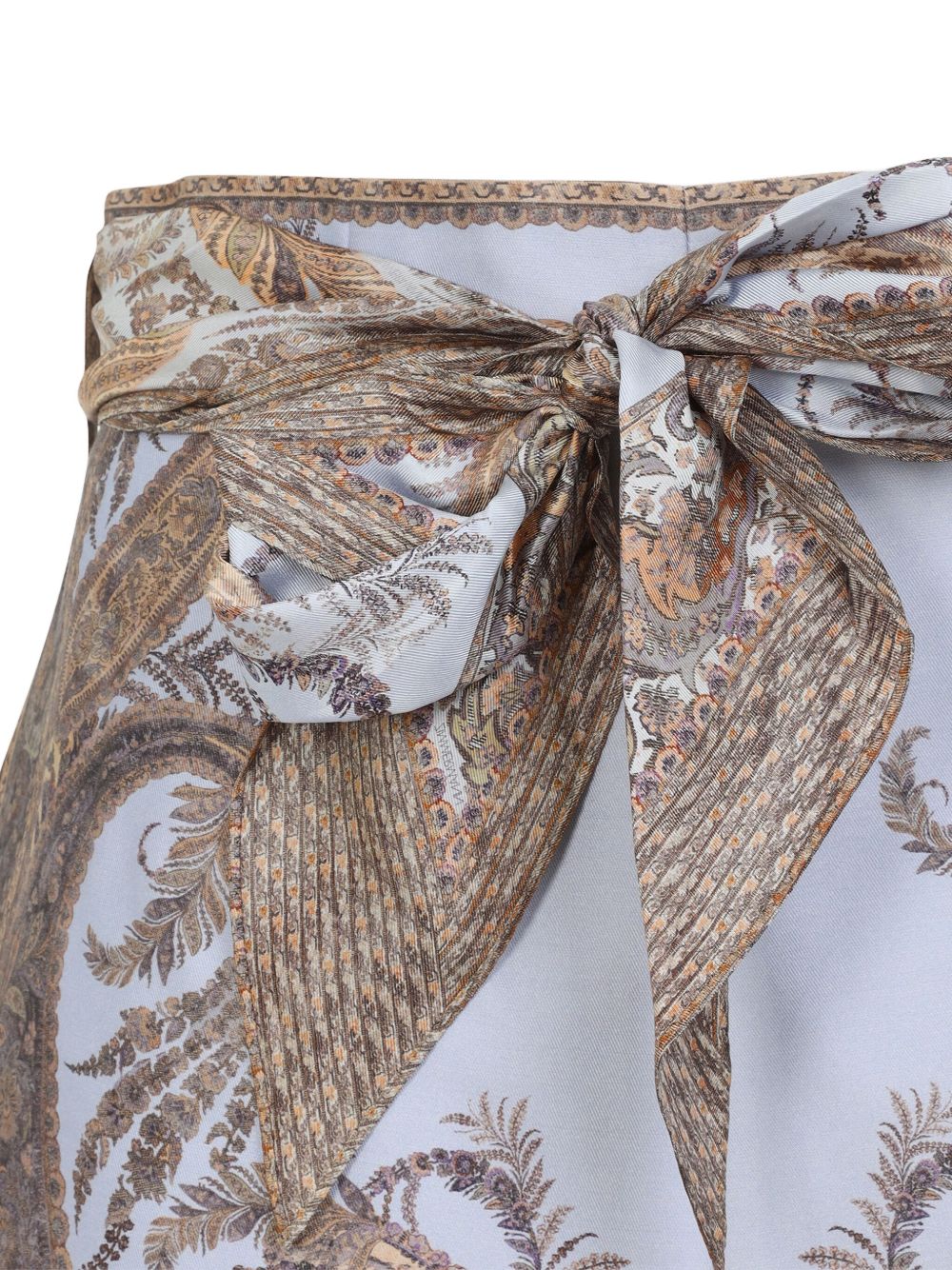 Zimmermann Paisley Silk-Blend Shorts Lilac lilac