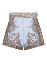 Zimmermann Paisley Silk-Blend Shorts Lilac lilac