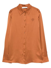 Zimmermann Silk Embroidered Long-Sleeve Shirt Brown brown