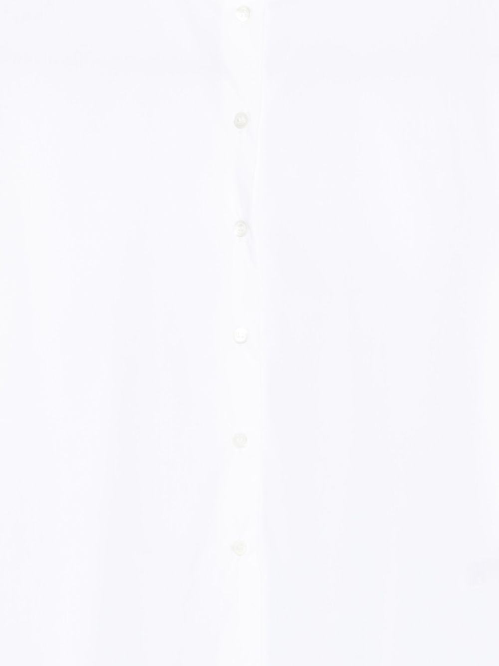 Emporio Armani White Cotton Mandarin-Collar Shirt White