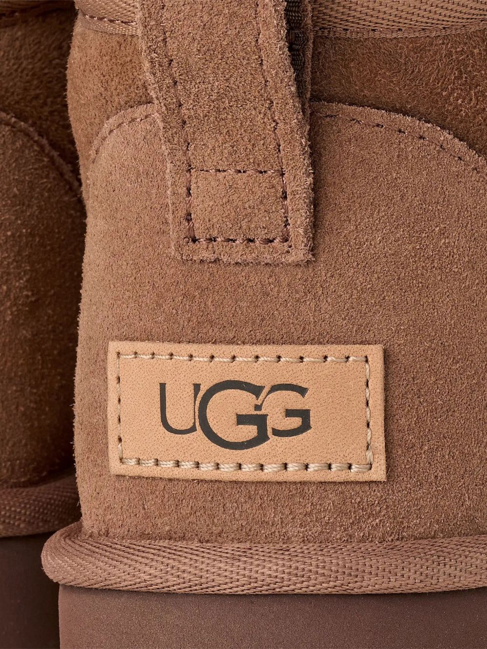 Ugg Australia Classic Ultra Mini Shearling Suede Boots Brown