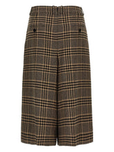 Saint Laurent Prince of Wales Checked Wool Trousers Black