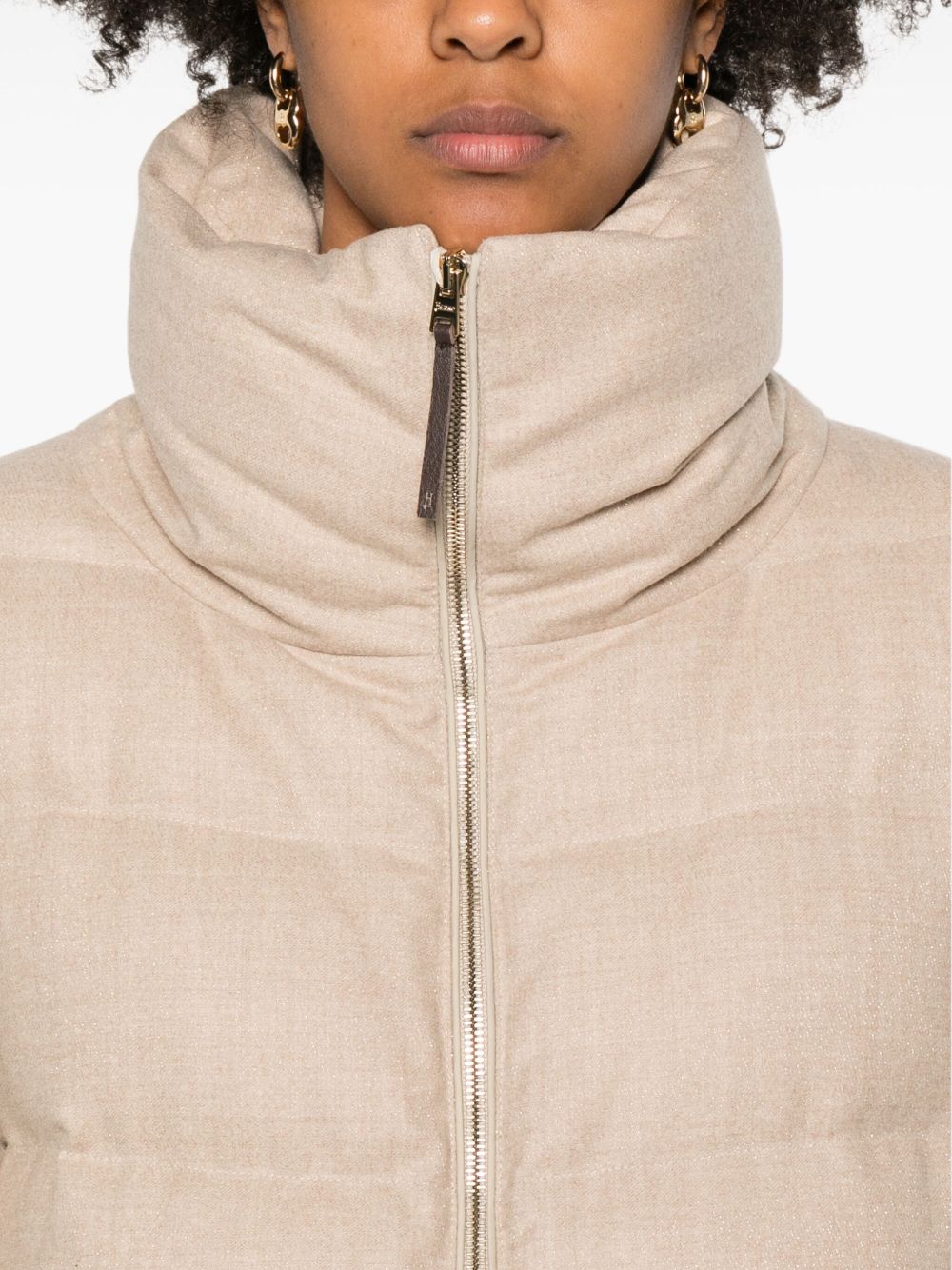 Herno Powder Wool-Blend Coat Powder